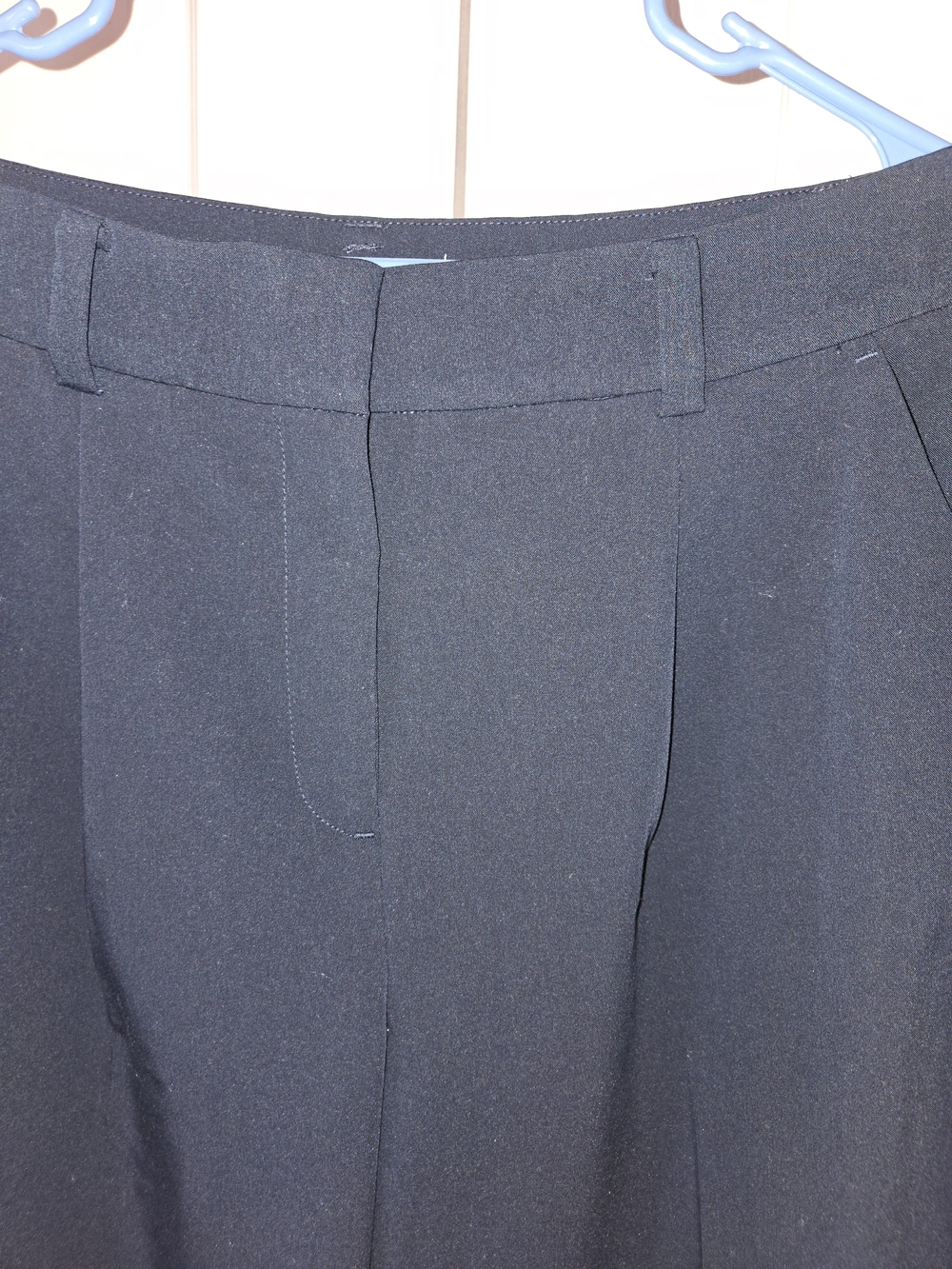 LOFT Navy Wide-Leg Trousers - Picture 3 of 7
